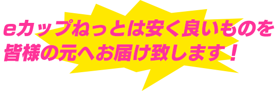 eカップねっとは安く良いものを皆様の元へお届け致します！